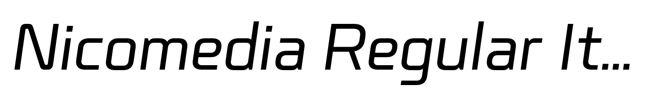 Nicomedia Regular Italic